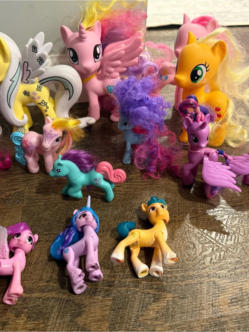 My Little Pony Purple Pink White Yellow Blue Assorted Pony Lot